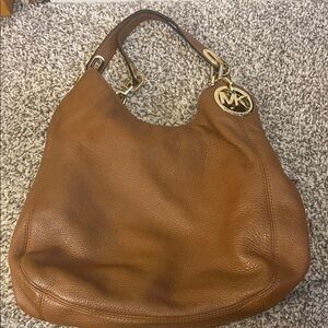 Michael Kors Tan Leather Hobo Bag